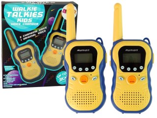 Zestaw Walkie Talkies Krótkofalówki Dla Dzieci Żółte 2 Szt. ST