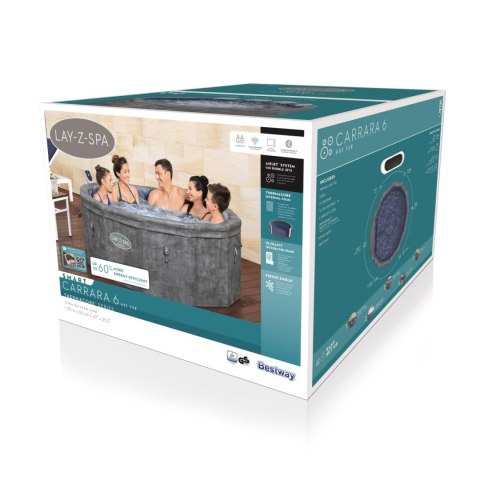 Lay-Z-Spa Carrara SMART Air Jet Jacuzzi BESTWAY