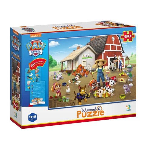 Puzzle Wimmel 60 Psi Patrol Na farmie