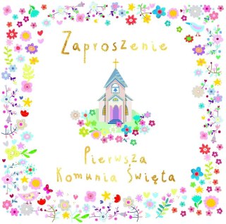 Zaproszenie - Komunia dom Boży (5szt)