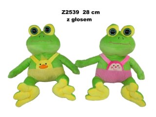 Żaba z głosem 28cm MIX