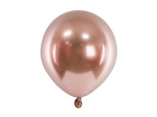 Balony Glossy różowe złoto 12cm 50szt