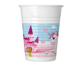 Kubeczki plastikowe Unicorn 200ml 8szt