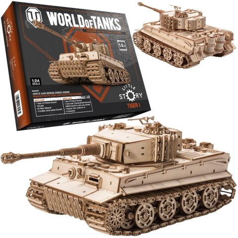 Puzzle Drewniane 3D - Czołg Tiger M1