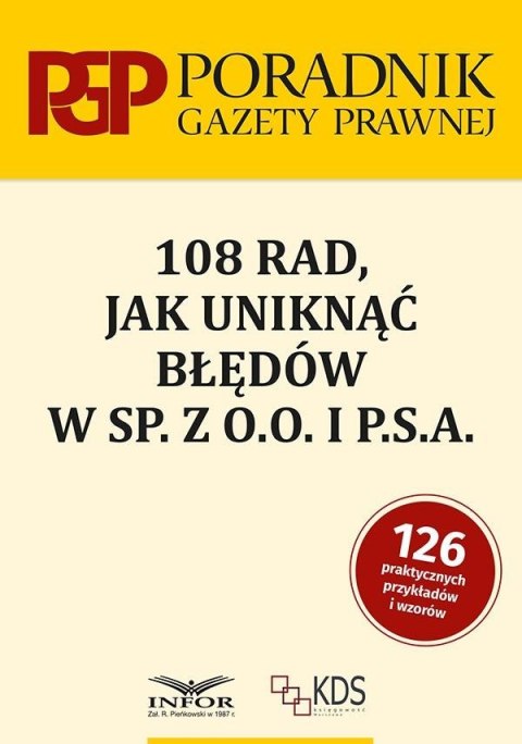 108 rad jak uniknąć błędów w sp. z o.o. i P.S.A.