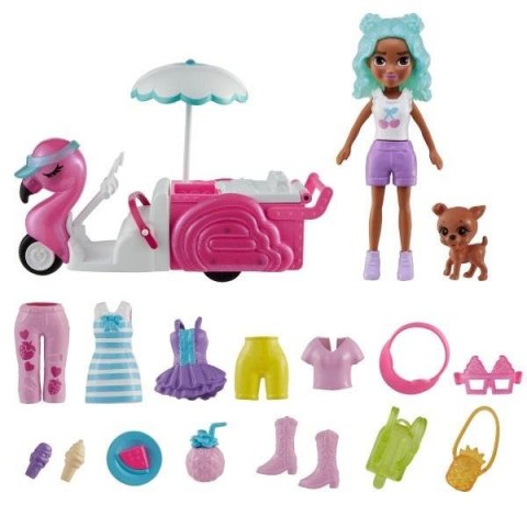 Polly Pocket Zestaw Flaming wózek z przekąskami