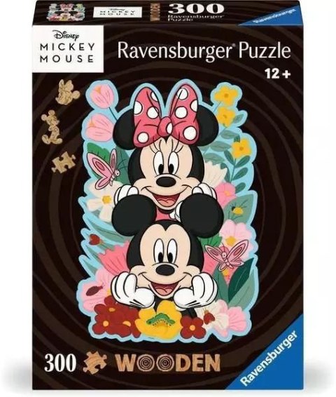 Puzzle drewniane 300 Disney Myszka Mickey & Minnie