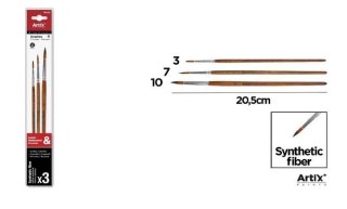 Profesjonale pędzle malarskie 3szt