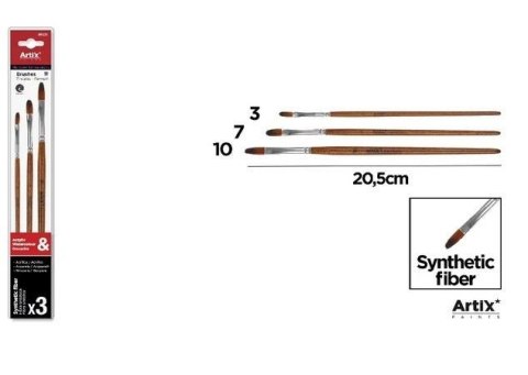 Profesjonale pędzle malarskie 3szt
