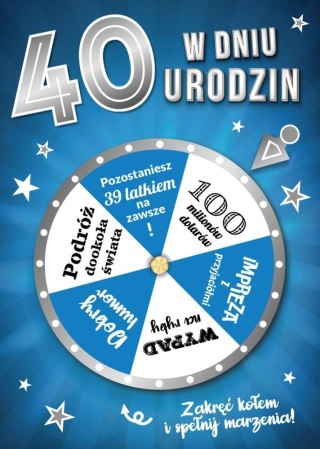 Karnet Urodziny 40