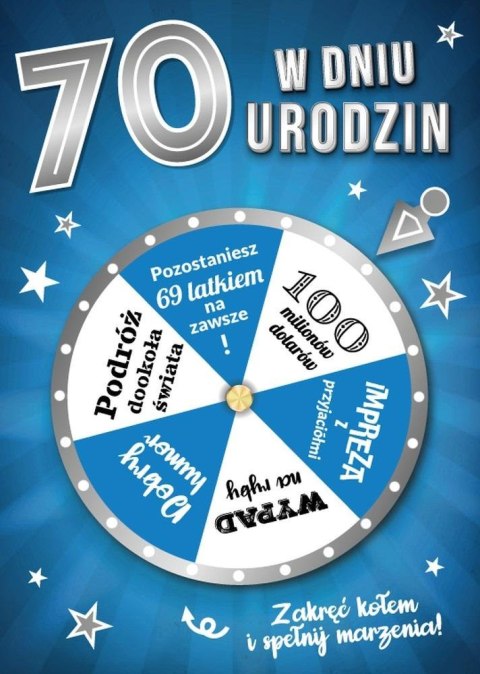 Karnet Urodziny 70