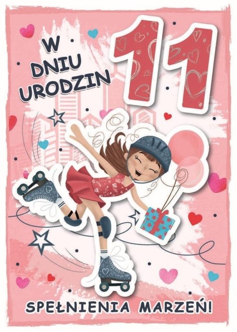 Karnet urodziny 11