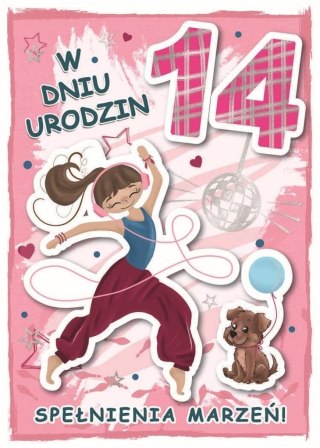 Karnet urodziny 14