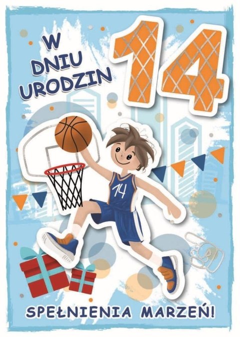 Karnet urodziny 14