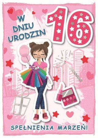 Karnet urodziny 16