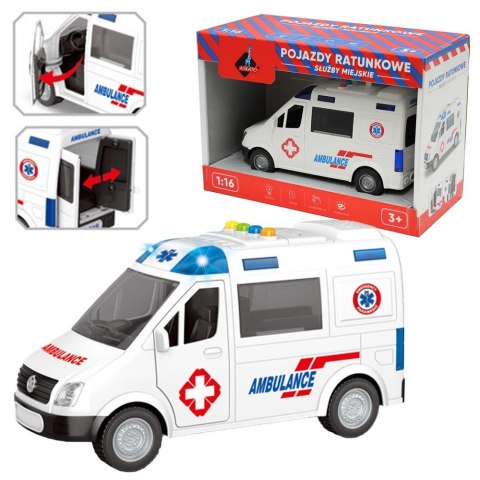 Ambulans z otwieranymi drzwiami