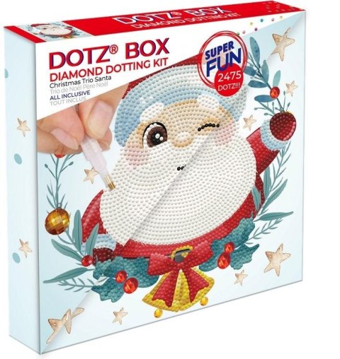 Diamond Dotz Box - Christmas Trio Santa