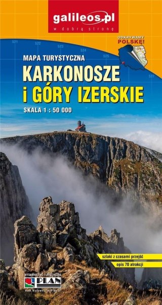 Mapa - Karkonosze i Góry Izerskie 1:50 000