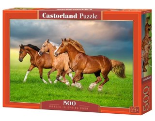 Puzzle 500 Horses in Spring Rush CASTOR