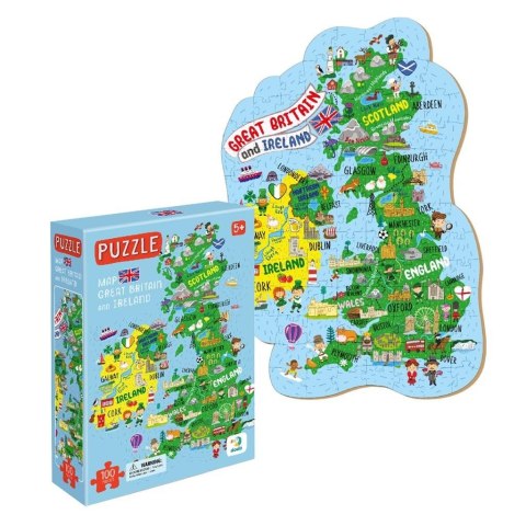 Puzzle 100 Mapa Wielkiej Brytanii i Irlandii