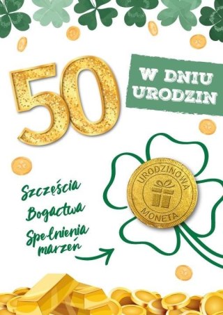 Karnet urodziny 50