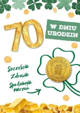 Karnet urodziny 70