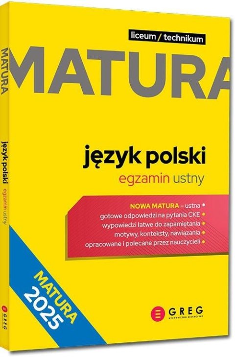 Matura 2025 Język polski egzamin ustny