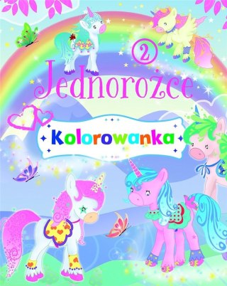 Jednorożce. Kolorowanka 2