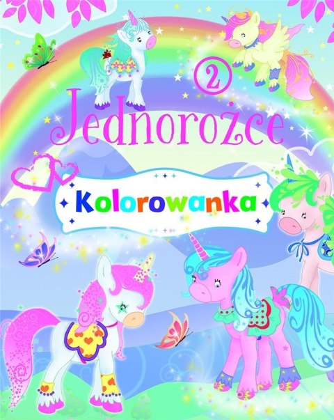 Jednorożce. Kolorowanka 2