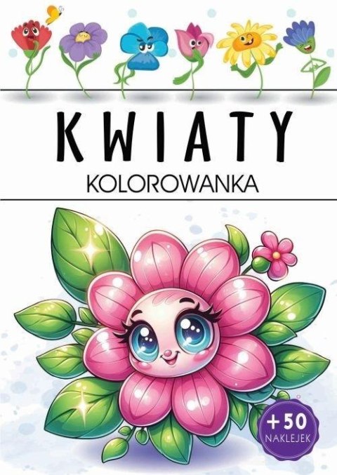 Kwiaty. Kolorowanka Kwiaty. Kolorowanka