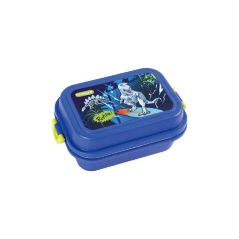 Lunch box plastikowy z przegródką Dino