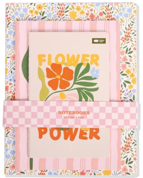 Notes szyty Bloom boho (3szt) HAPPY COLOR