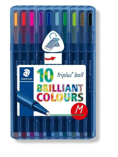 Długopis triplus ball M 10 kolorów STAEDTLER