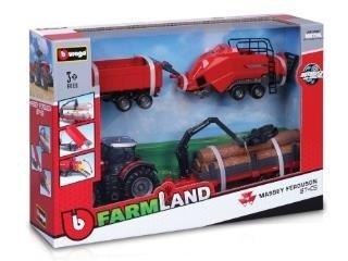 Tractor Gift Set Massey Ferguson 8740S BBURAGO