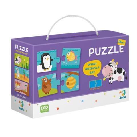 Puzzle Duo Co Jedza Zwierzeta 0118