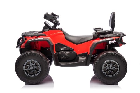 Quad dla dziecka Can Am 24V Outlander ATV Czerwony 4x200W