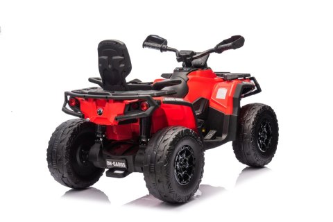 Quad dla dziecka Can Am 24V Outlander ATV Czerwony 4x200W