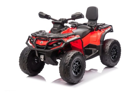 Quad dla dziecka Can Am 24V Outlander ATV Czerwony 4x200W