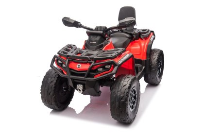 Quad dla dziecka Can Am 24V Outlander ATV Czerwony 4x200W