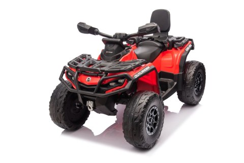 Quad dla dziecka Can Am 24V Outlander ATV Czerwony 4x200W