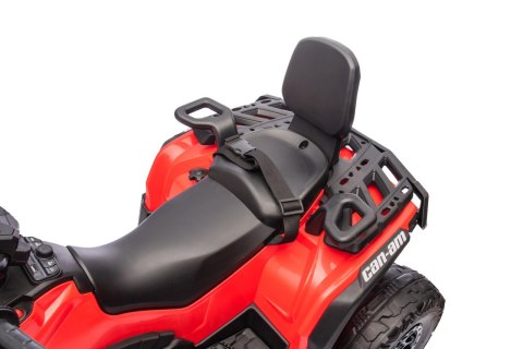 Quad dla dziecka Can Am 24V Outlander ATV Czerwony 4x200W