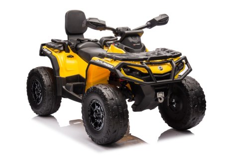 Quad na akumulator 4x4 Can Am Outlander ATV Żółty24V