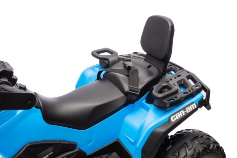 Quad Can Am Outlander ATV z Pilotem Niebieski