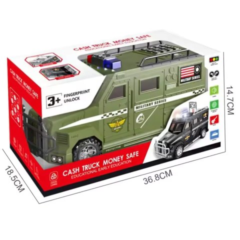 English military vehicle piggy bank