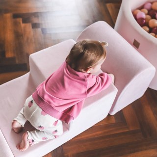 Zestaw Piankowy 4-Elementowy Welurowy Miękkie Klocki Plac Zabaw Siedziska