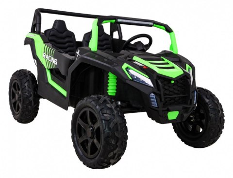 Auto Na Akumulator Buggy ATV Strong Racing dla 2 dzieci Zielony Audio LED