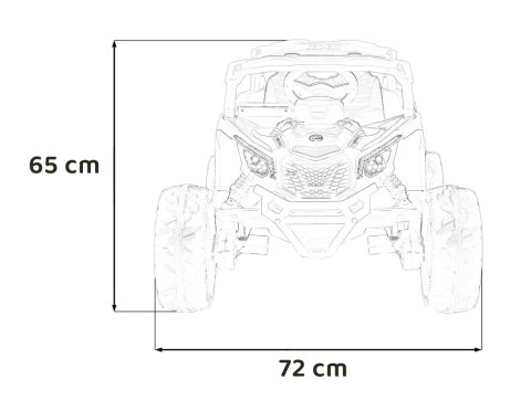 Auto Na Akumulator ATV CAN-AM Maverick Żółty