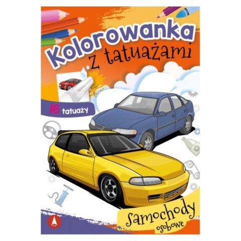 KOLOROWANKA Z TATUAŻAMI. SAMOCHODY OSOBOWE