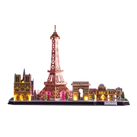 CUBIC FUN PUZZLE 3D CITY LINE LED PARYŻ - L525H