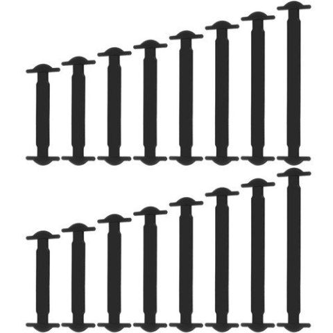 Sznurówki silikonowe- zestaw 16szt. 19933